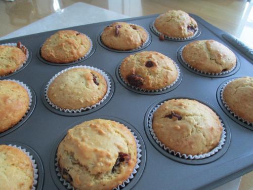 Muffins aux dattes, à l'orange et aux canneberges de Corralou | Photo de Corralou