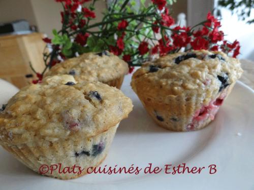 Muffins gâteau au fromage aux petits fruits de Esther B | Photo de Estherb