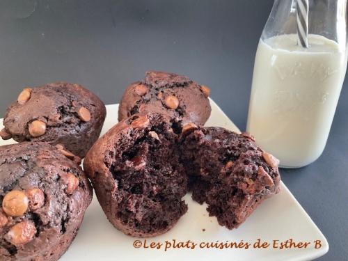 Muffins triple chocolat décadents de Estherb | Photo de Estherb