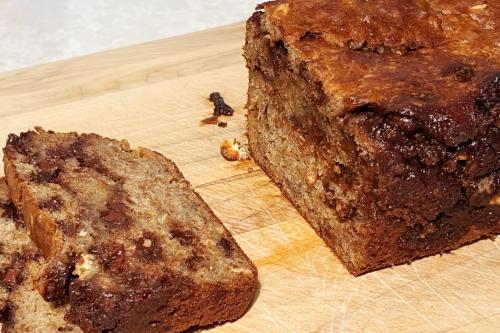 Pain aux bananes avec bran buds et pépites de chocolat de Mireille | Photo de Mireille