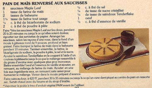 Pain de maïs renversé aux saucisses de Maple Leaf | Photo de PassionRecettes