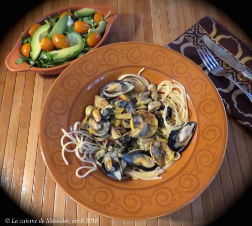 Pâtes aux moules et aux légumes grillés + de Messidor | Photo de Messidor