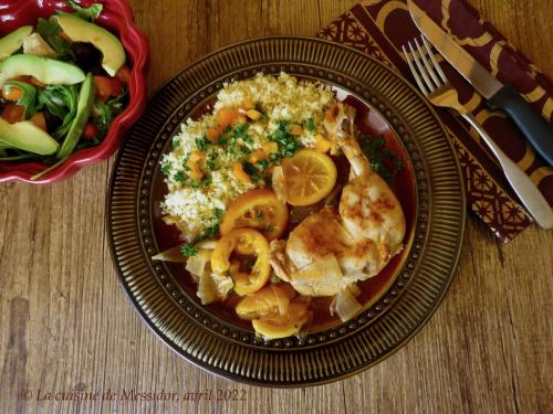 Poêlée de poulet à l'orange et aux abricots + de Messidor | Photo de Messidor