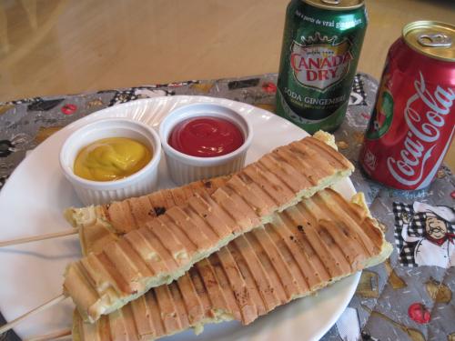 Pogo sans friture au grill panini ou au four de Corralou | Photo de Corralou