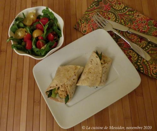 Sandwiches roulés au poulet et aux asperges + de Messidor | Photo de Messidor