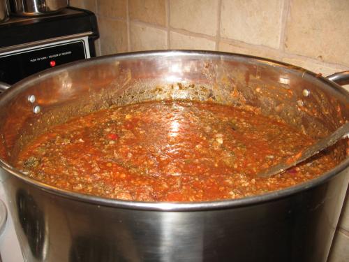 Sauce à spaghetti à l'autoclave (avec photos de procédure) de Marie Lune | Photo de Marie lune