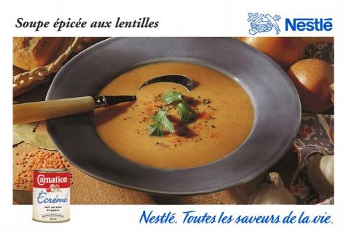 Soupe épicée aux lentilles de Nestlé | Photo de PassionRecettes