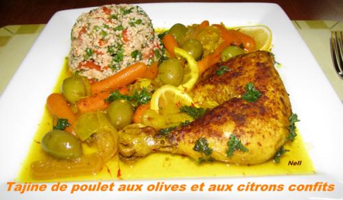 Tajine de poulet aux olives et aux citrons confits de Nell | Photo de Nell