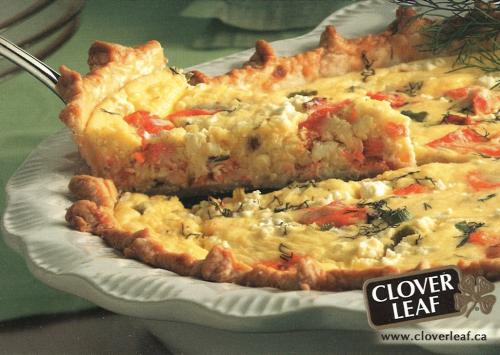 Tarte au saumon et féta pour le brunch de Clover Leaf | Photo de PassionRecettes