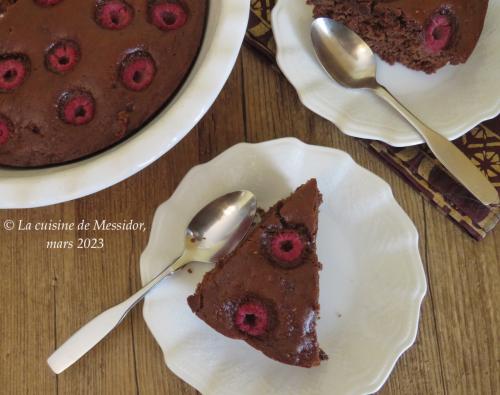 Tarte paresseuse, choco-framboises, version deux + de Messidor | Photo de Messidor