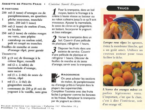 Assiette de fruits frais de Cuisine Santé Express | Photo de PassionRecettes