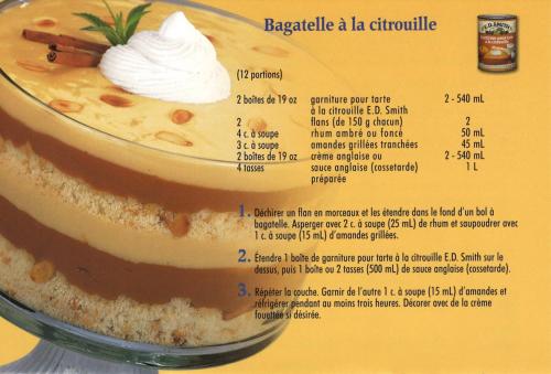 Bagatelle à la citrouille de E.d. Smith | Photo de PassionRecettes