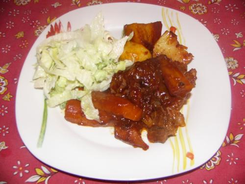 Boeuf braisé au vin rouge, au miel et au thym de dave lieberman de Caroline B.  | Photo de Caroline b.