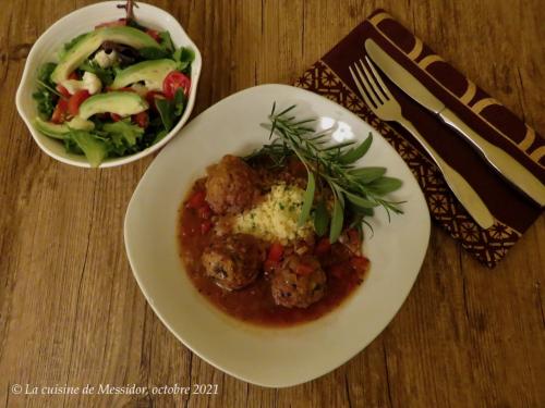 Boulettes de dinde aux herbes et au vin + de Messidor | Photo de Messidor