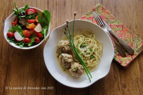 Boulettes de poulet, sauce piccata + de Messidor | Photo de Messidor