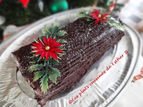 Bûche blancle de noël au chocolat de Esther B | Photo de Estherb