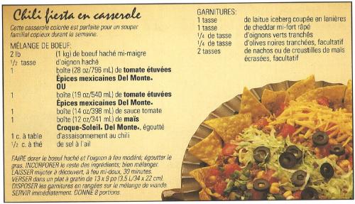 Chili fiesta en casserole de Del Monte | Photo de PassionRecettes