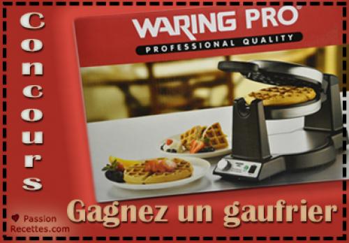 Concours saint-valentin - gagnez un gaufrier professionnel | Photo de PassionRecettes