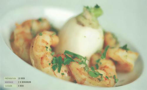 Crevettes au cari vert de Franco Parreira | Photo de PassionRecettes