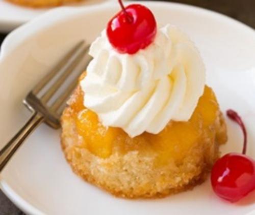 Cupcakes renversés à l'ananas | Photo de PassionRecettes