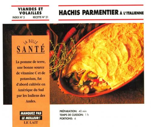 Hachis parmentier à l'italienne de Bon Appétit | Photo de PassionRecettes