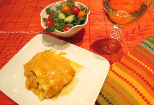 Lasagne au saumon, sauce newburg de Messidor | Photo de Messidor