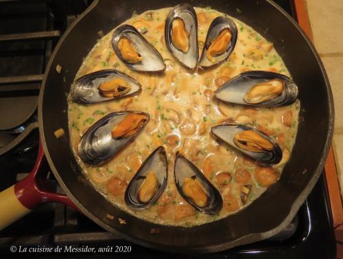 Moules à la bière, sauce crémeuse aux champignons + de Messidor | Photo de Messidor