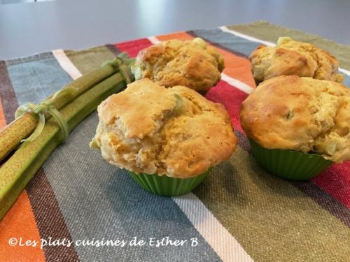 Muffins à la rhubarbe et crème sure de Estherb | Photo de Estherb