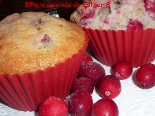 Muffins aux canneberges et aux noix de Esther B | Photo de Estherb