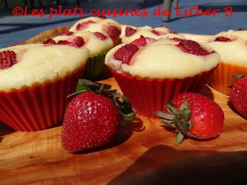 Muffins aux fraises et au fromage à la crème de Esther B | Photo de Estherb