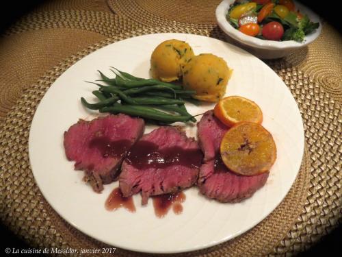 Petit rôti de filet de boeuf à l'orange + de Messidor | Photo de Messidor