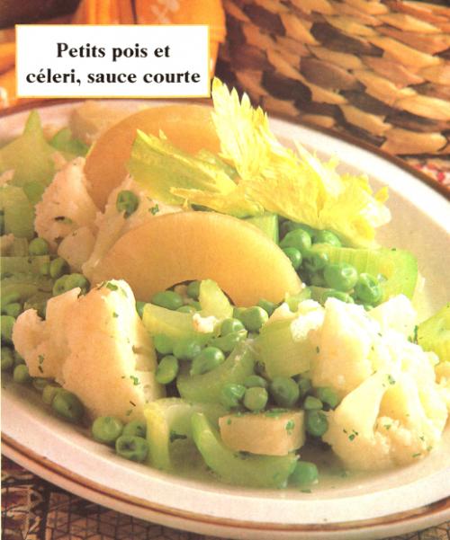 Petits pois et céleri, sauce courte de Pol Martin | Photo de PassionRecettes