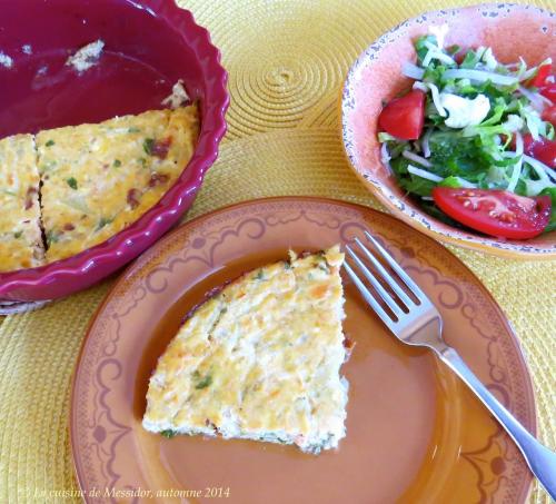 Quiche sans croûte au saumon de Messidor | Photo de Messidor