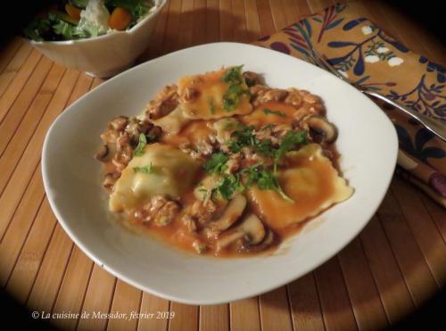 Raviolis au fromage, sauce express aux palourdes de Messidor | Photo de Messidor