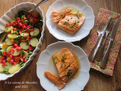 Repas canicule, truite et pommes de terre + de Messidor | Photo de Messidor