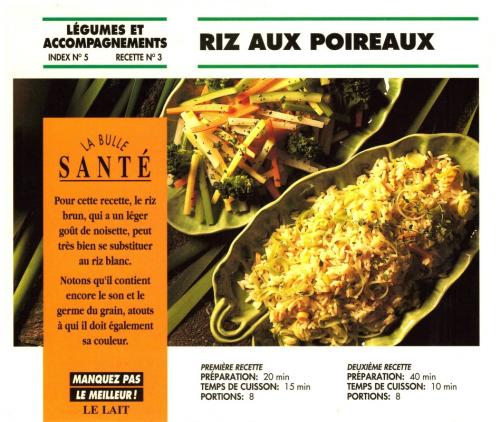 Riz aux poireaux de Bon Appétit | Photo de PassionRecettes