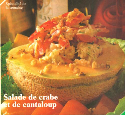 Salade de crabe et de cantaloup de Pol Martin | Photo de PassionRecettes