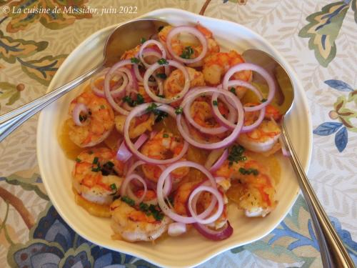 Salade de crevettes à l'orange simplifiée + de Messidor | Photo de Messidor