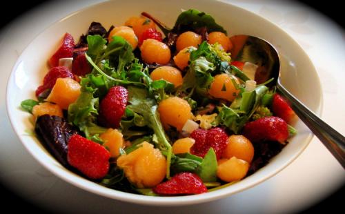 Salade de fraises et de cantaloup de Messidor | Photo de Messidor