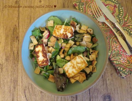 Salade fattouche au halloumi + de Messidor | Photo de Messidor