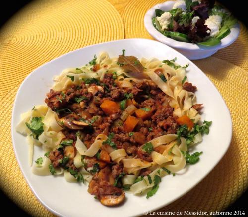 Sauce à spaghetti + pâtes fraîches maison de Messidor | Photo de Messidor