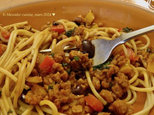 Sauce à spaghetti express, façon grecque + de Messidor | Photo de Messidor