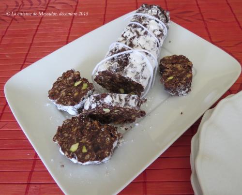 Saucisson au chocolat et aux fruits de Messidor | Photo de Messidor