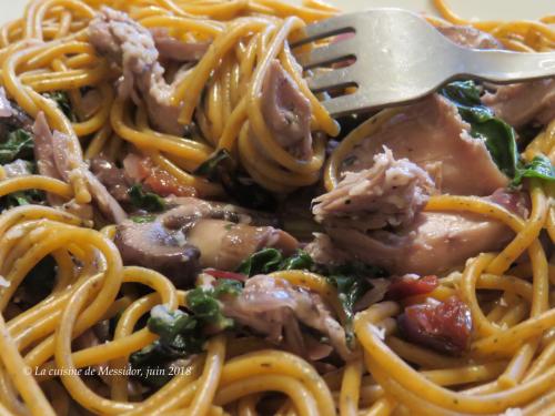 Spaghettis au canard confit + de Messidor | Photo de Messidor