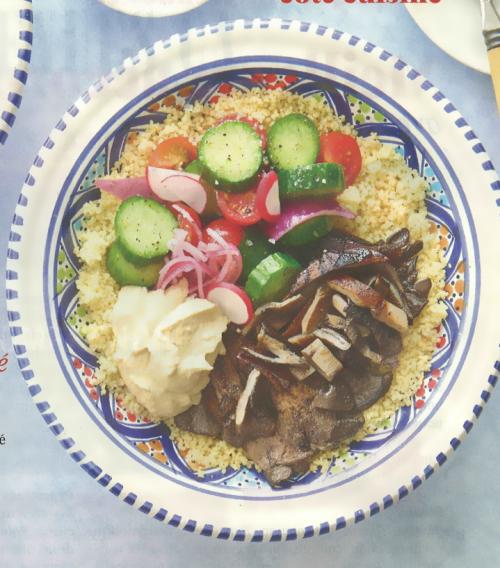 Steak de champignons à la shawarma en bol d'été de Melanie Marchand | Photo de PassionRecettes