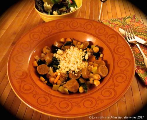 Tajine express, merguez et pois chiches de Messidor | Photo de Messidor