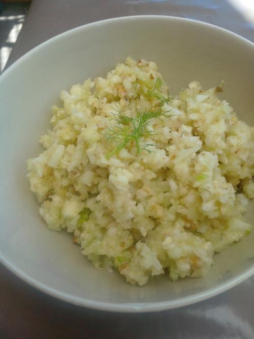 Tartare de fenouil, pommes et noix de Amiel | Photo de Amyel 2283