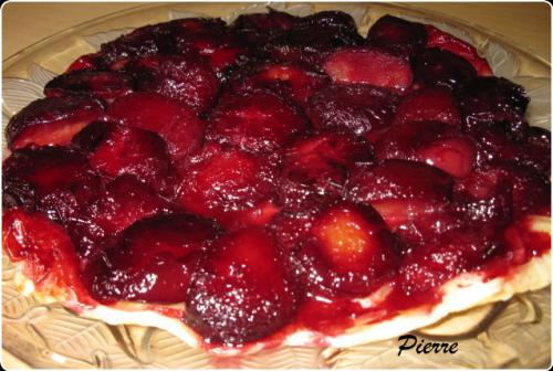 Tarte tatin aux prunes présentation de Beaubarbu | Photo de Beaubarbu