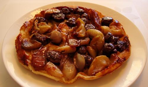 Tarte tatin aux saucisses italiennes de Messidor | Photo de Messidor