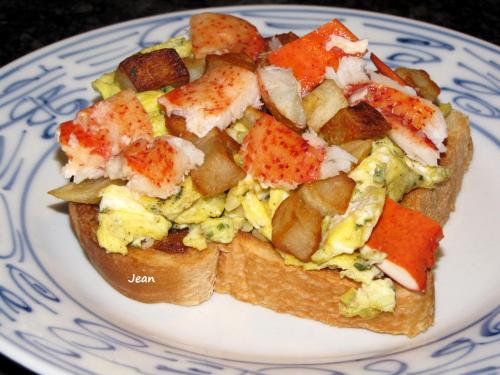 Tartine de homard et oeuf de Nell | Photo de Nell